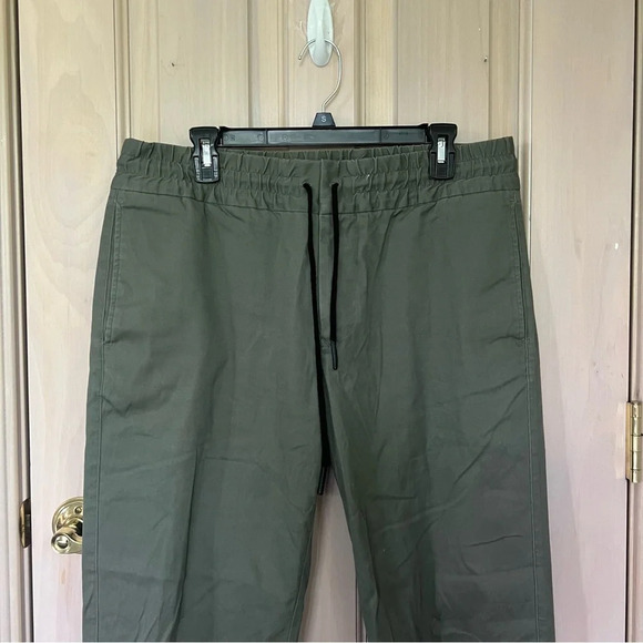 Baldwin BLDWN Damon Drawstring Pants Stretch Green Joggers 9980 - Picture 3 of 11
